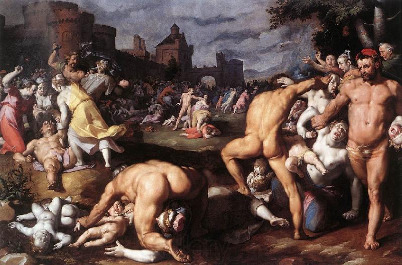 CORNELIS VAN HAARLEM Massacre of the Innocents sdf France oil painting art